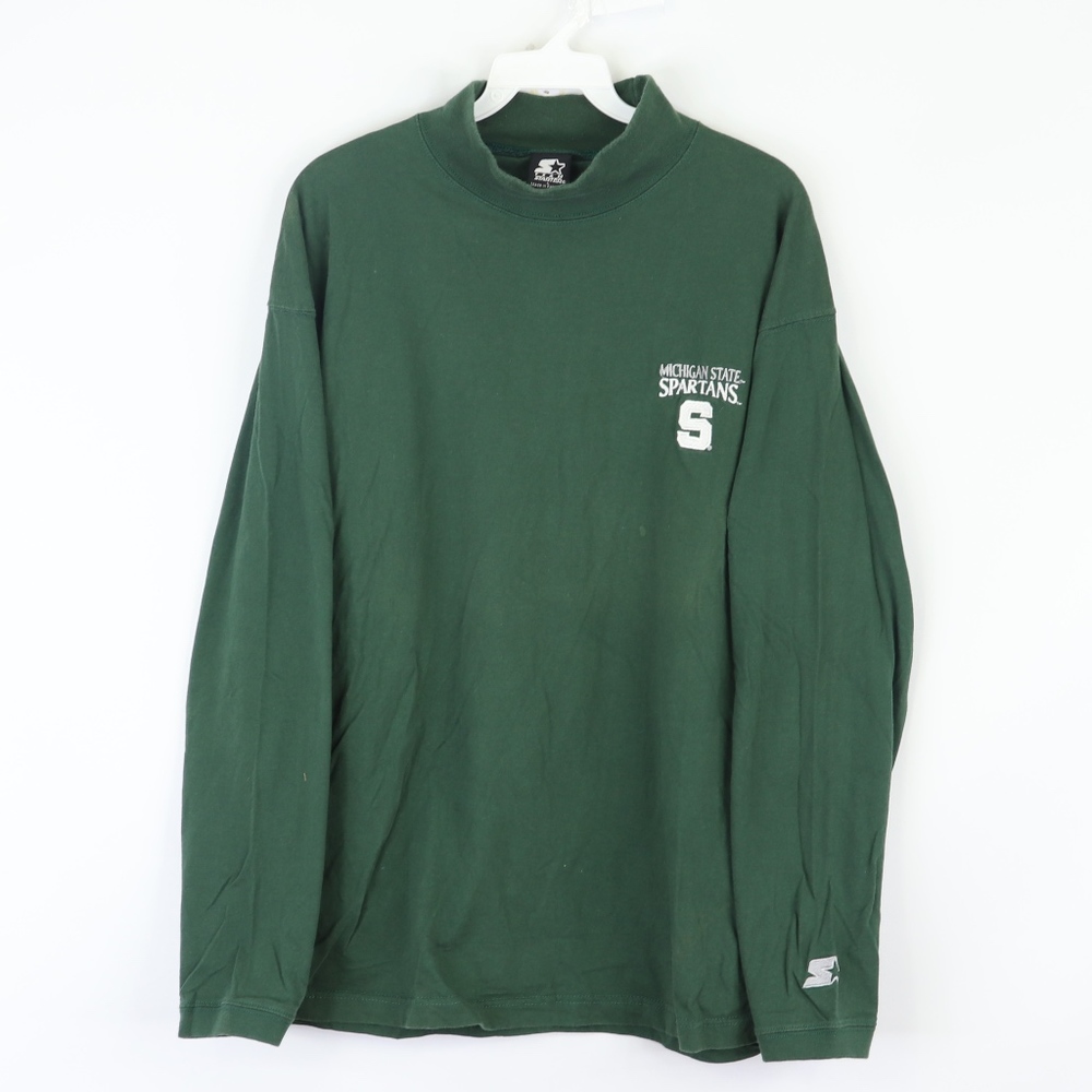 90s Starter Mens Large MSU Spartans Turtleneck